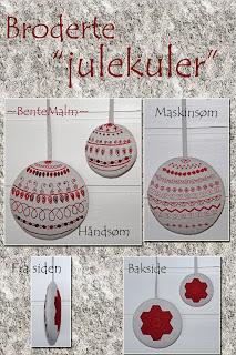 Broderte julekuler
