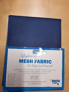 Lightweight Mesh Fabric , Blastoff Blue