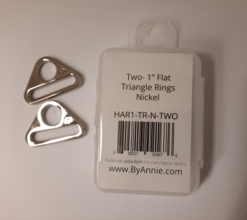 1 inch Flat Triangle Rings Nickel