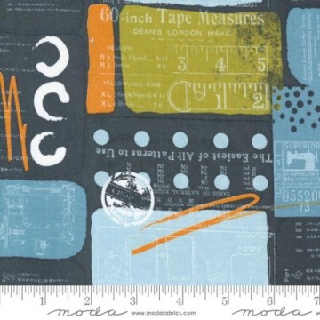 Bluish Stitched Up Charcoal, 6852