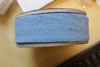 Webbing - bånd  1,5 inch, mellomblå