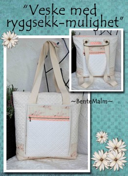 Veske med ryggsekk-mulighet, 157