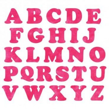 Carefree Alphabet / 2- dies set